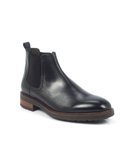 bottines chelsea en cuir noir BALDOR-NEGRO