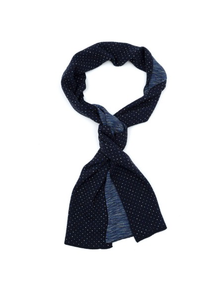 blue solid color men's scarf BUF-MARSELLA-BLUE