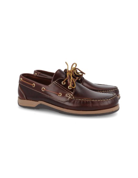 light brown leather boat shoes CONILAN-CUERO