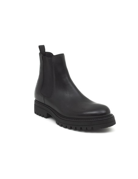 bottines chelsea en cuir noir CR-22057-NEGRO