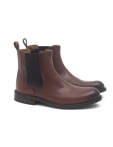 light brown leather chelsea boots CR-22096-CUERO