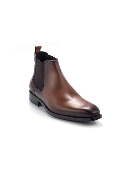 light brown leather chelsea boots CR-22100-CUERO