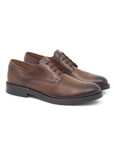 light brown leather derby shoes CR-22174-CUERO