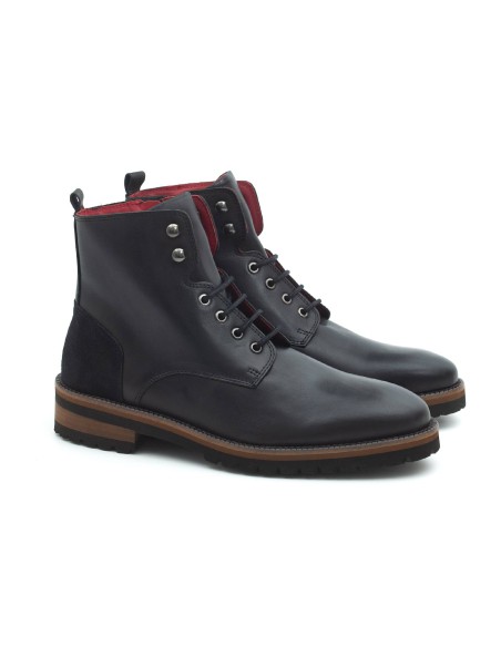 Bottine en cuir noir CRUPADO-NEGRO