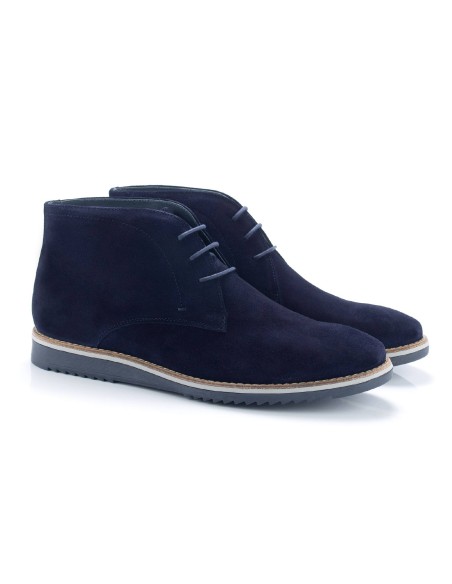 blue suede boots SATAN-MARINO