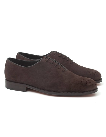 brown suede oxford shoes SENTAMEN-MARRON