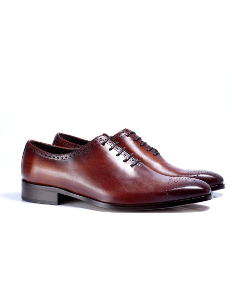 light brown leather oxford shoes TUNIMAN-CUERO