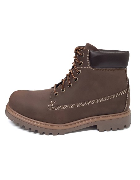 Bottine nubuck marron CR-240001-CHOCOLATE