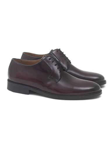 Derby en cuir Bordeaux CR-23159-BURDEOS