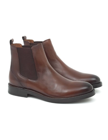 light brown leather boots PAUMEN-CUERO