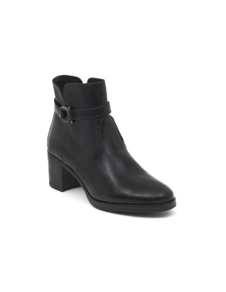 bottines pour femmes en cuir noir W-NAZMEN-NEGRO