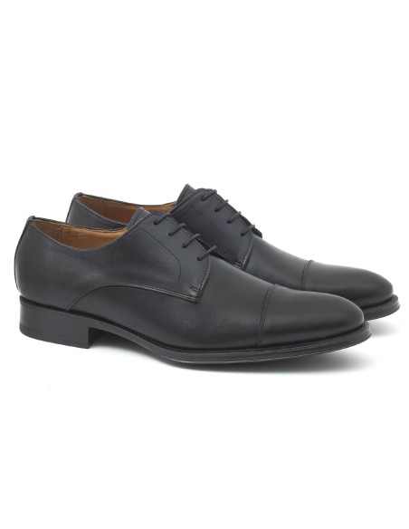 Derby en cuir noir BOBYMIL-NEGRO