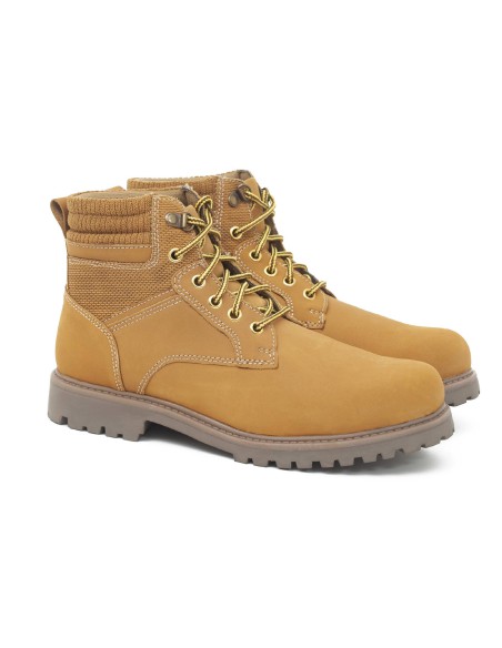 yellow nubuck boots NIELO-MOSTAZA