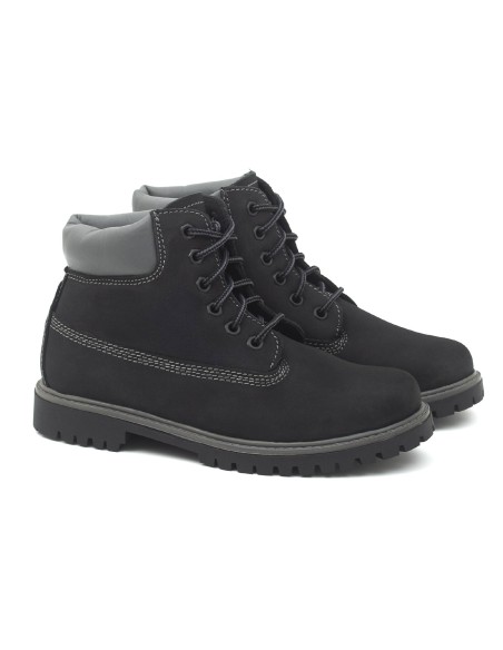 bottines pour femmes nubuck noir W-NELLAN-BLACK