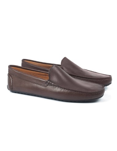 Mocassin en cuir marron BRAIT-MARRON