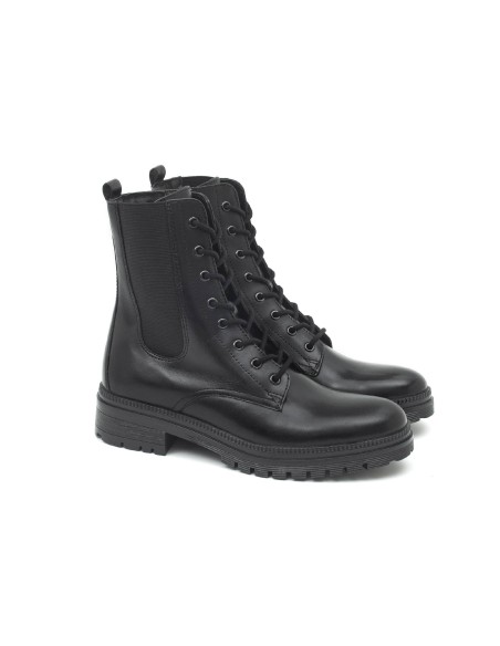 bottines pour femmes en cuir noir W-NAFMEN-NEGRO