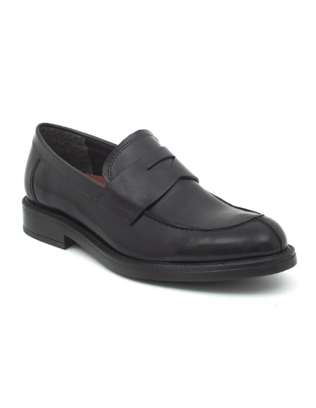 Mocasín de piel con antifaz color negro PADILMENS-NEGRO