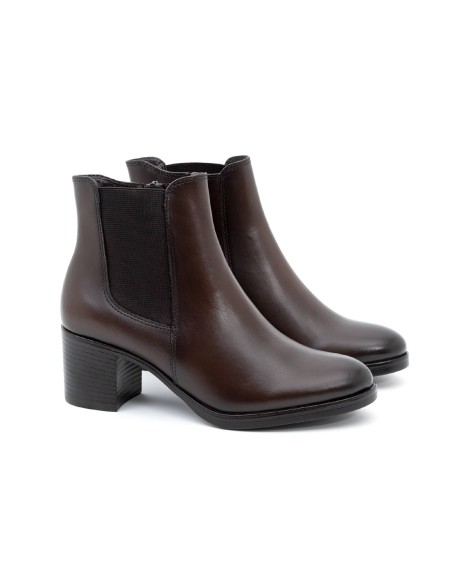 bottines pour femmes en cuir cuir W-NELMAN-BROWN