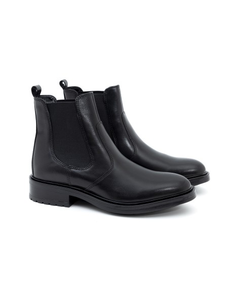 bottines pour femmes en cuir noir W-NAPTIN-NEGRO