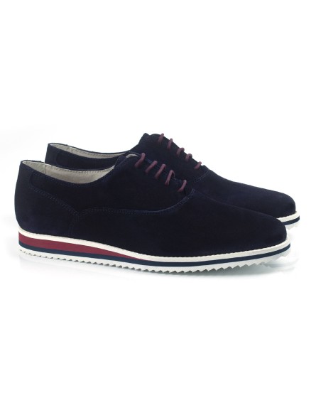 blue suede sport shoes CR-24149-MARINO