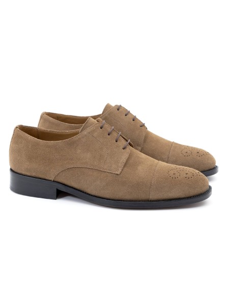 beige suede derby shoes SERRIMAN-VISON