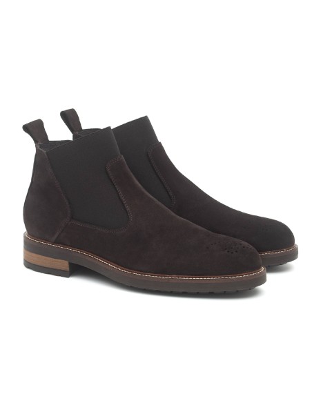 brown suede chelsea boots SEMINIR-TESTA