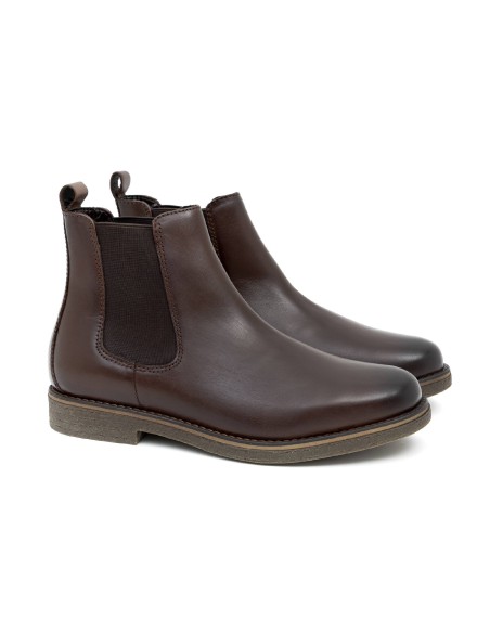 bottines chelsea en cuir marron BERTAGE-BROWN