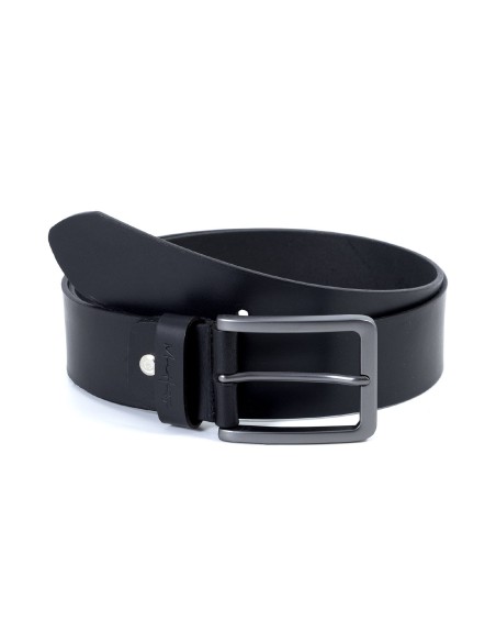 Ceinture en cuir noir B-VAKISO-NEGRO