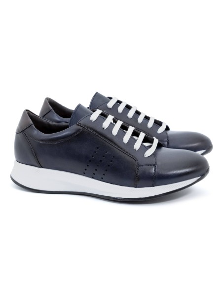 Des sports en cuir bleu CR-24019-AZUL