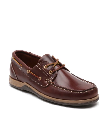 light brown leather boat shoes CR-24222-CUERO