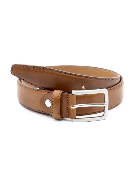 light brown leather belt B-BORMEN-CUERO