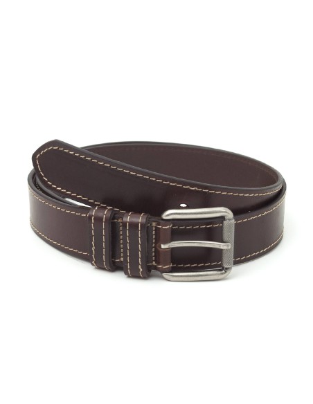 brown leather belt B-FIEL-TESTA