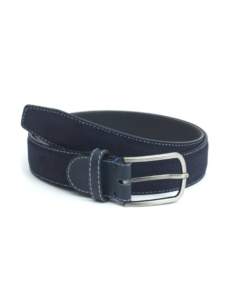 blue suede belt B-SEGMAN-AZUL