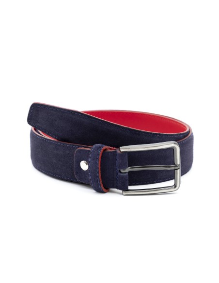 Ceinture suède bleu B-SIFRIMAN-BLUE