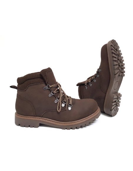 brown nubuck boots NEMETO-BROWN