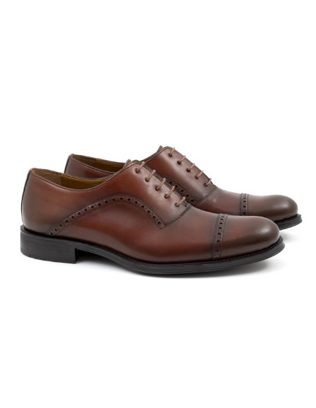 light brown leather oxford shoes CAMEMAN-CUERO