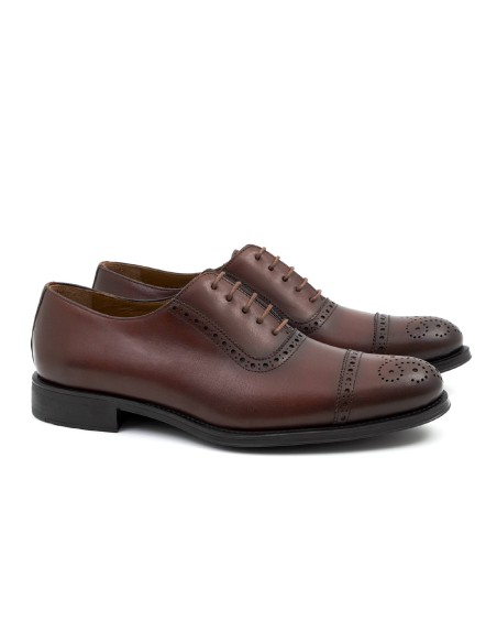 light brown leather oxford shoes CAROLI-CUERO