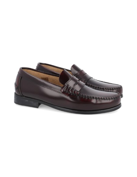 burgundy leather Castellanos CR-24125-BURDEOS