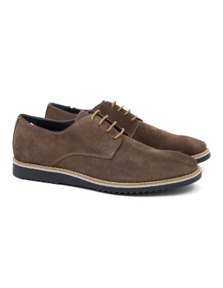 grey suede derby shoes CR-24250-TAUPE