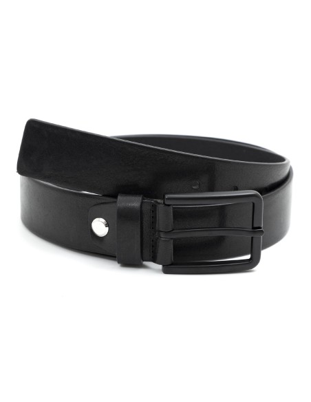 Ceinture en cuir noir B-LEBIL-BLACK