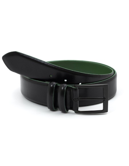 Ceinture en cuir noir B-PARAMANAV-NEGRO