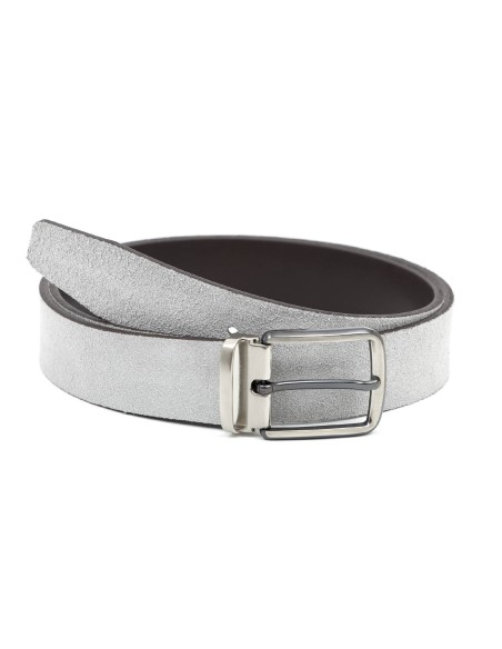 Ceinture suède gris B-STRUFAGE-GRIS