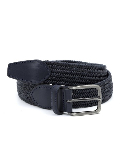 blue leather belt B-TRAFIMAN-MARINO