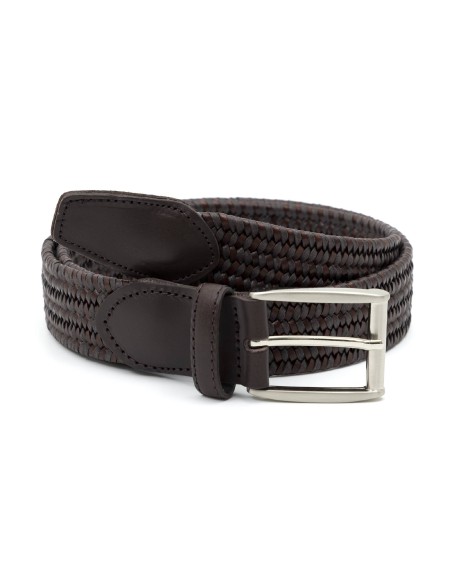 brown leather belt B-TRASMAN-MARRON