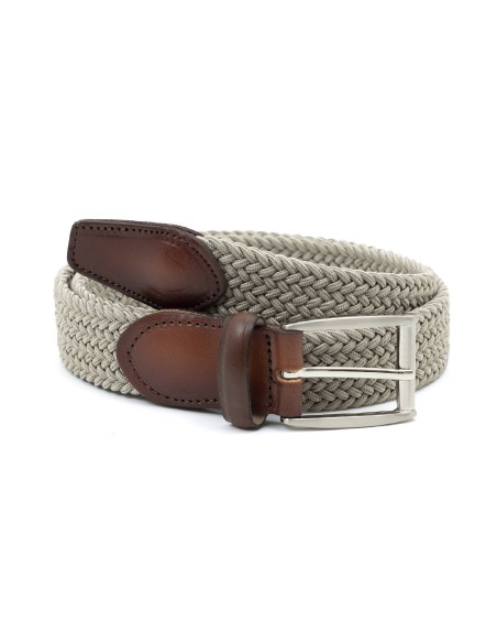 grey braided belt B-TRENTMAN-GRIS