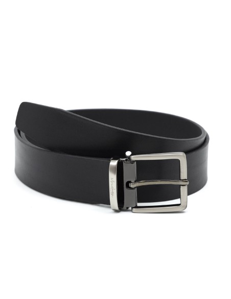 Ceinture en cuir noir B-VARMEN-NEGRO