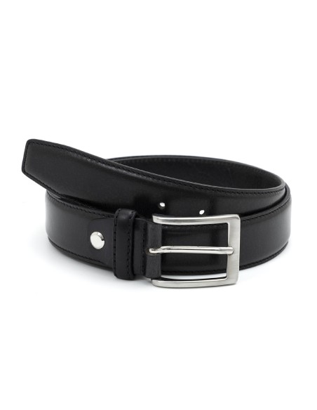 Ceinture en cuir noir B-VORISEN-NEGRO