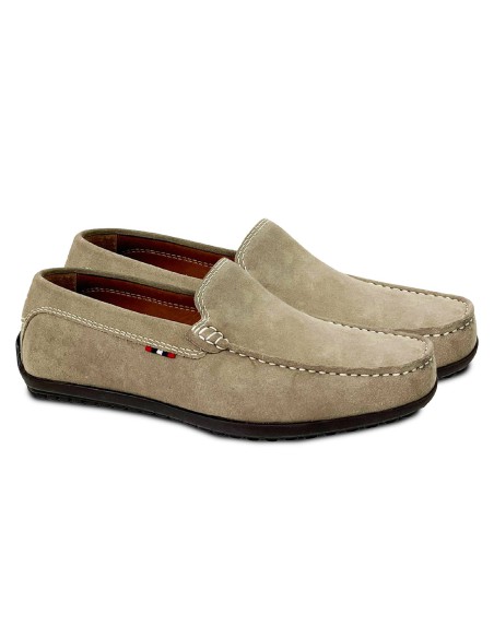 Mocassin suède beige CR-24040-BEIGE