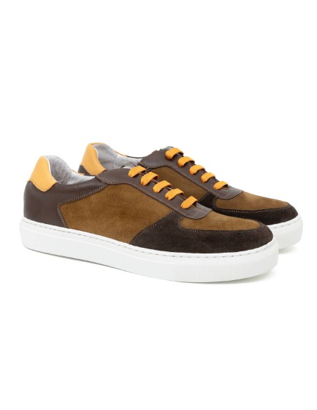 brown suede sneakers CR-24075-MARRON