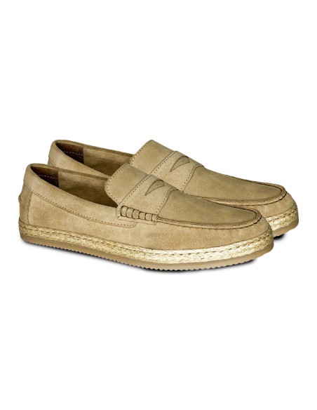 beige suede espadrille CR-24242-BEIGE